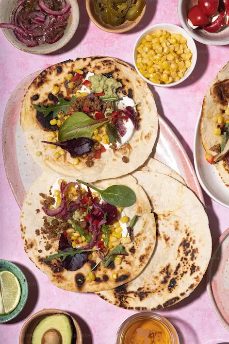 A table full of Mexican food